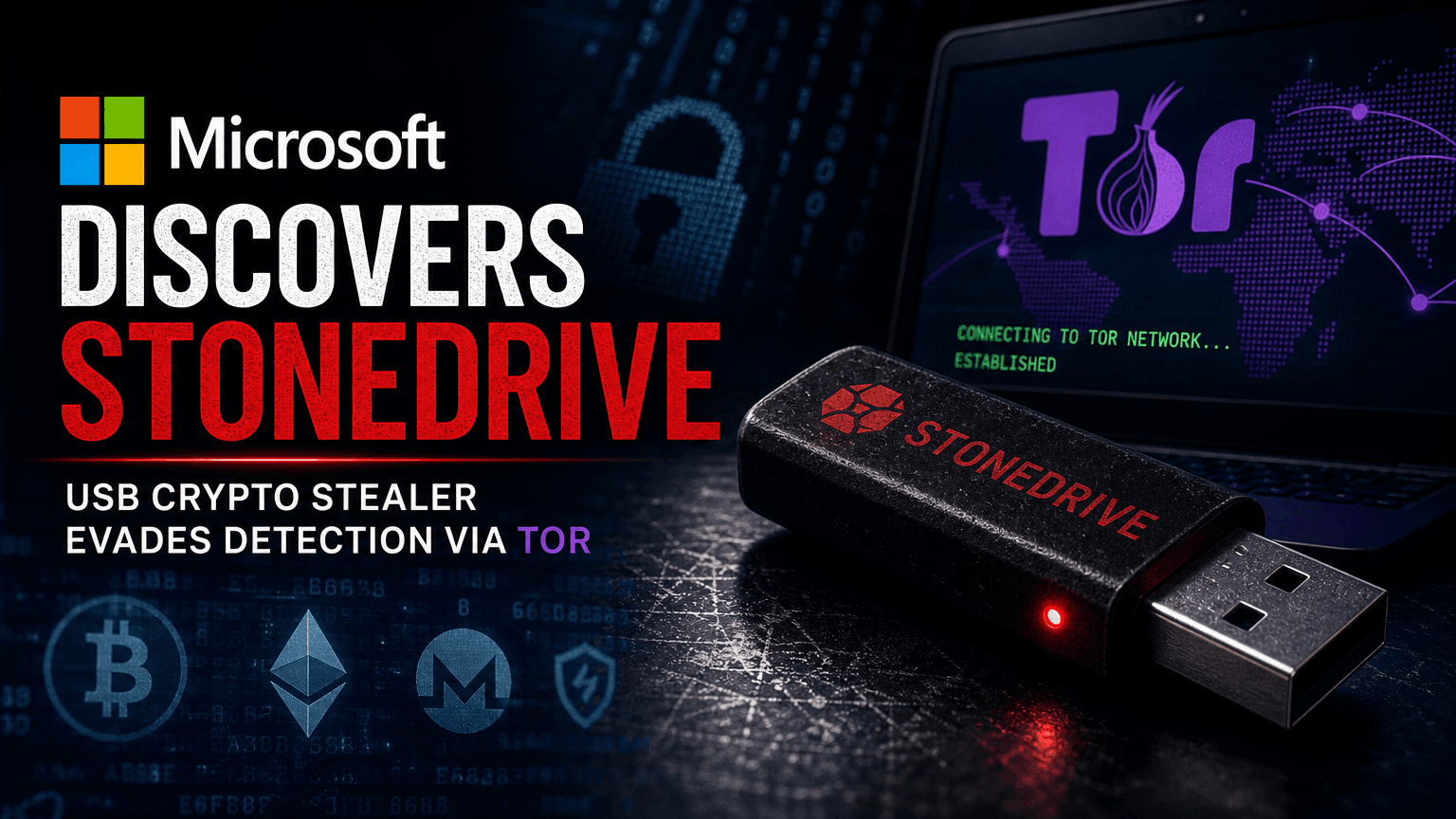 microsoft-discovers-stonedrive-usb-crypto-stealer-evades-detection-via-tor